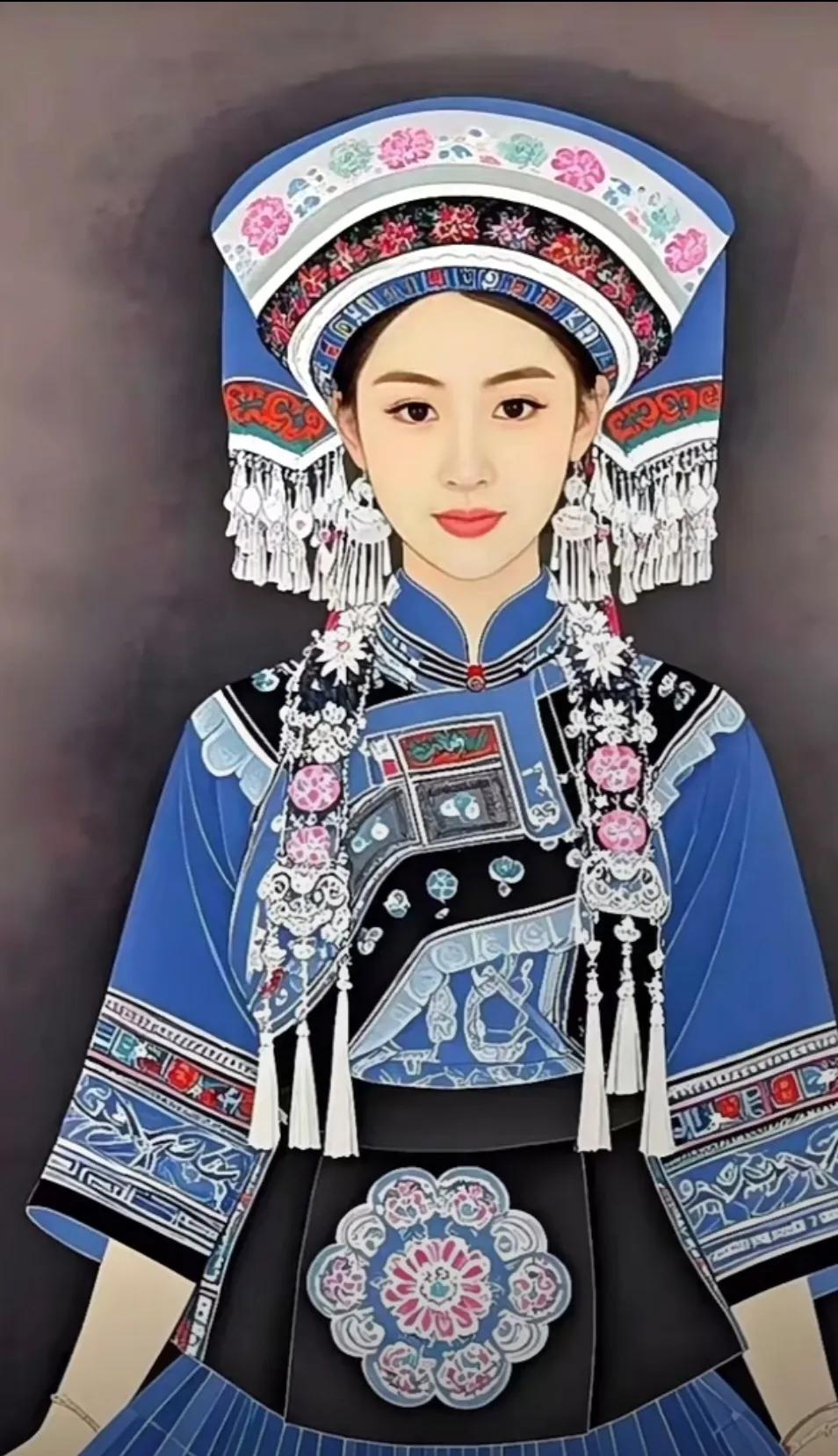 唯美美女工笔画～AI