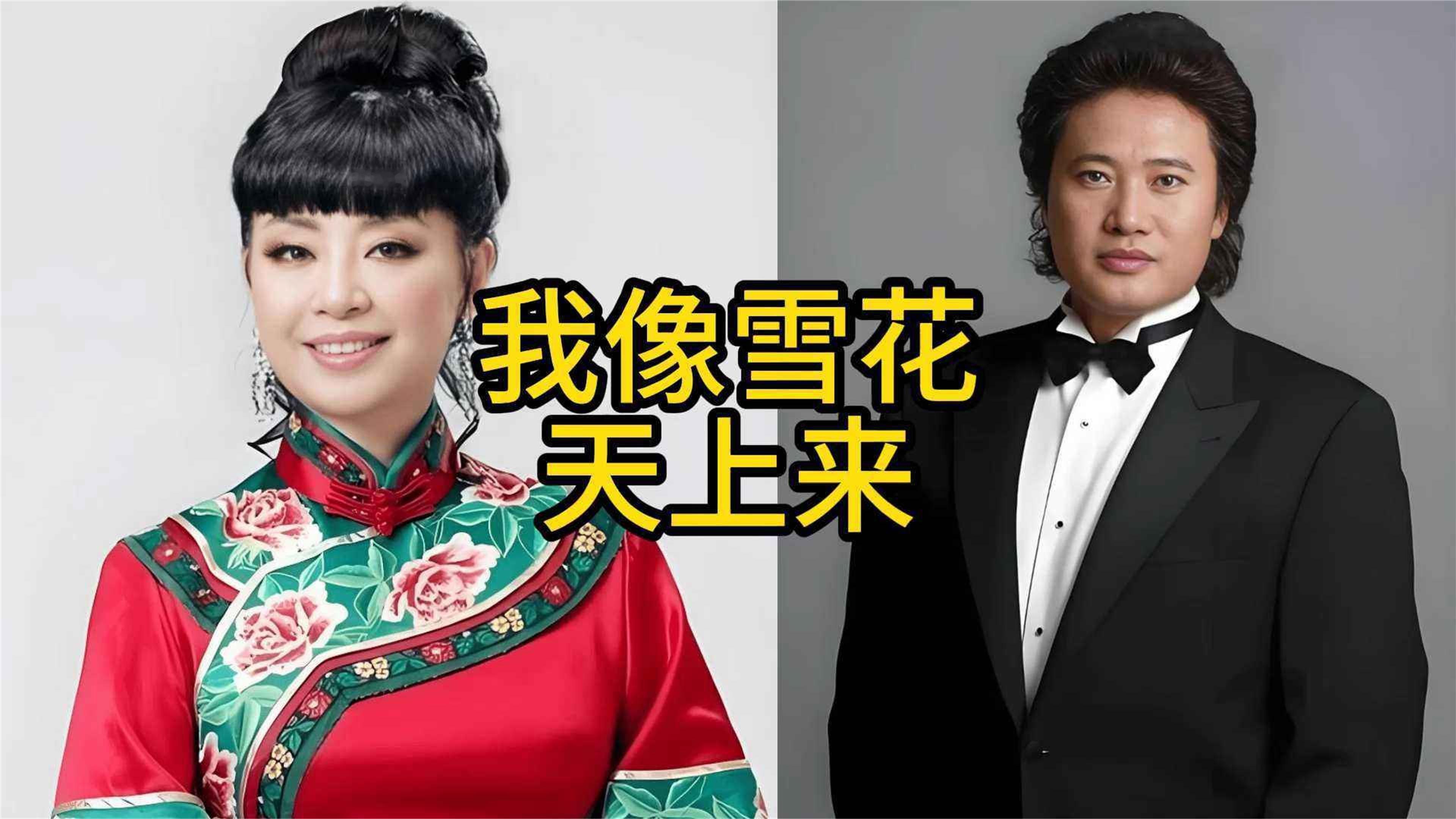 实力歌唱家殷秀梅与戴玉强，同唱我像雪花天上来，大气动听
#殷