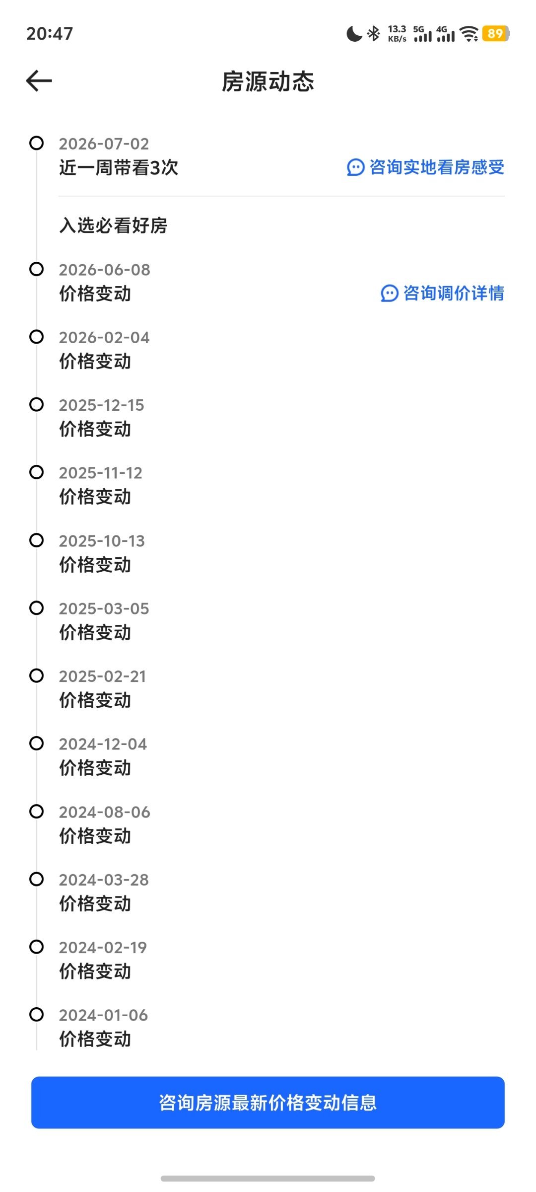这可能是我看到最拖延的房东了，从最早2022年8月份开始卖房，挂牌价220万，一