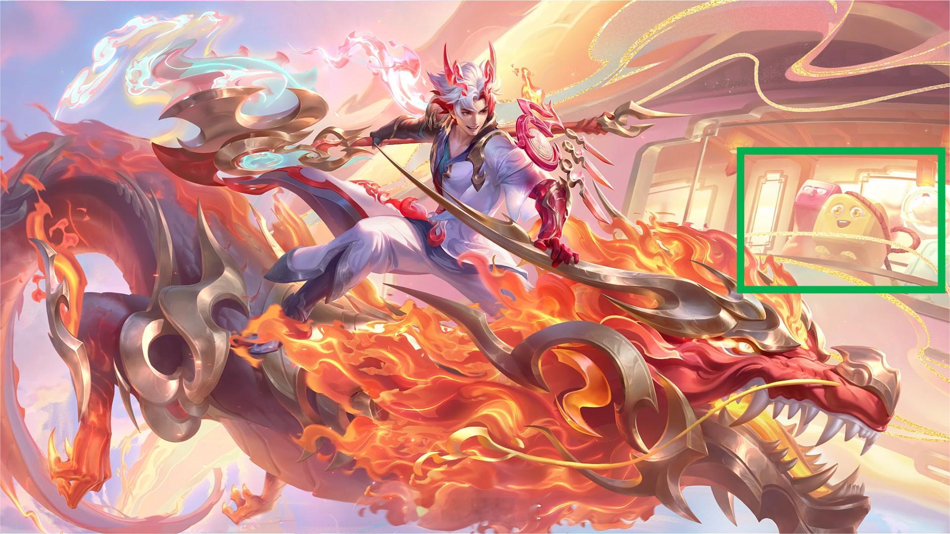 孙策海报里的彩蛋，有大乔和香香皮肤灵宝~#转发接龙开新年# #玩家龙年接好运# 