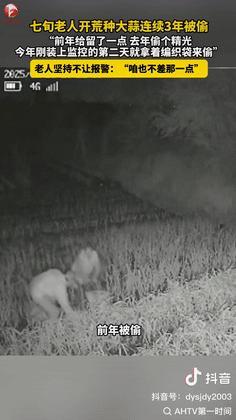 “缺大德了！”山东烟台，一7旬老人开荒种大蒜，没想到连续3年被同村人偷了个精光，