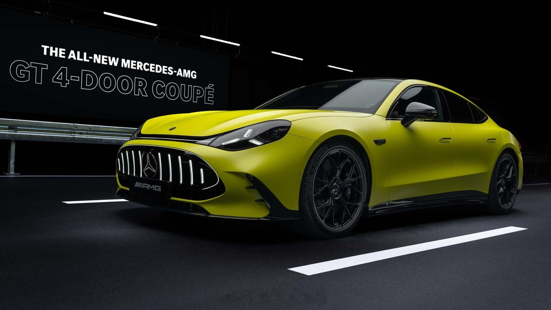 全新AMG GT纯电四门轿跑车来了！零百加速2.1秒基于AMG GTXX概念车打
