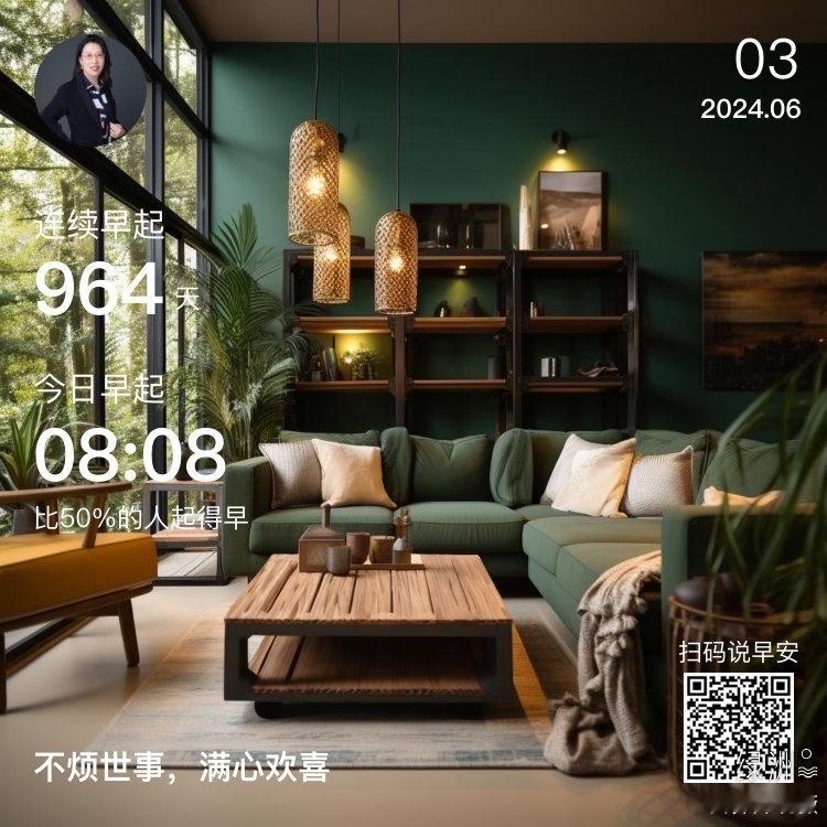 #早安#不烦世事，满心欢喜  ​​​