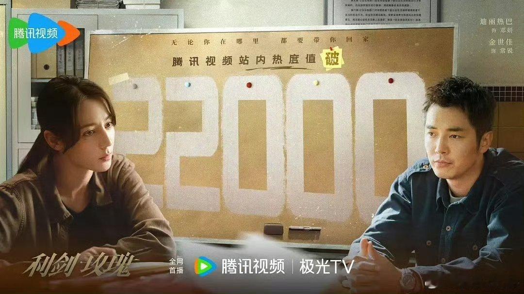 利剑玫瑰🐧站内热度破2.2w，首播酷云实时收视率巅峰值破2.2%，太顶了不愧是