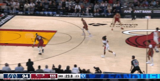 三节62分！阿德巴约打破詹姆斯61分热火队史得分纪录！比肩科比三节纪录！NBAn