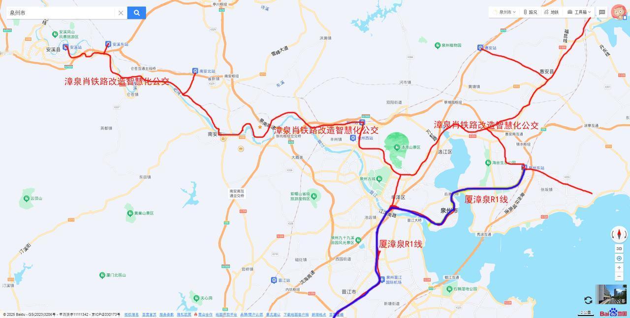 泉州要修城际铁路了吗？
如果按照画的这个方案？
大家看行不行？[抠鼻][抠鼻][