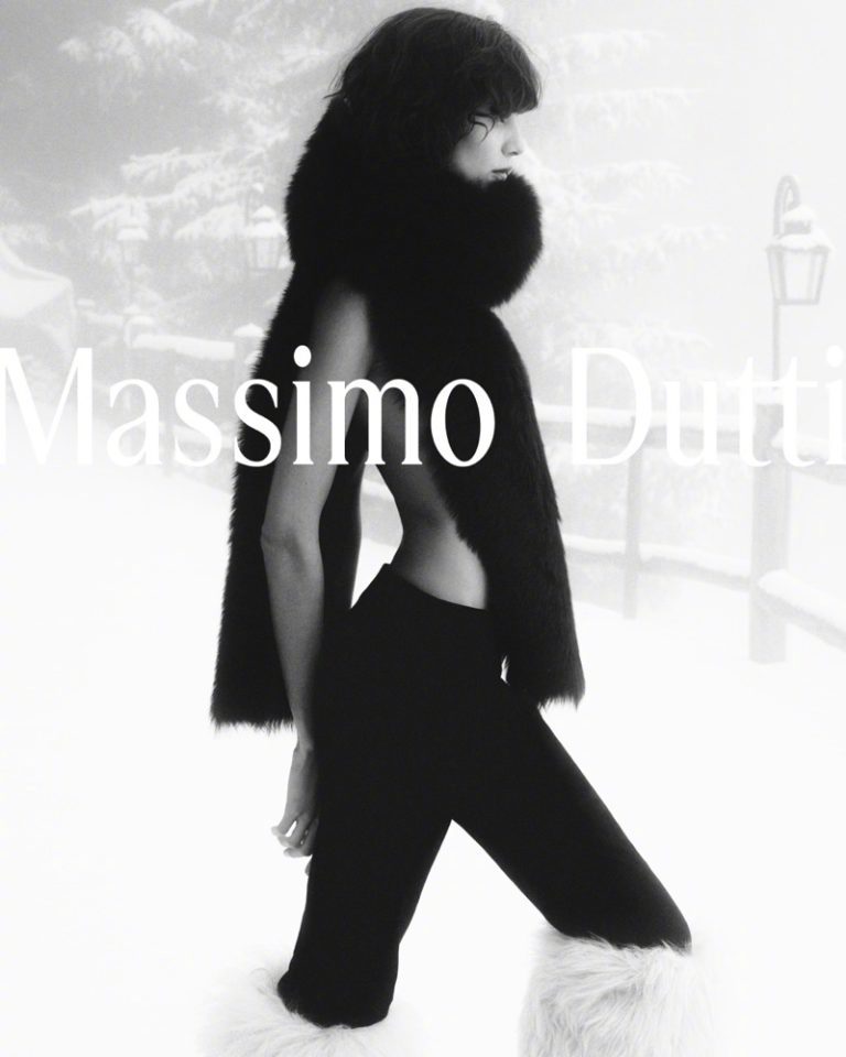 Massimo Dutti 冬季精选系列，取景拍摄于瑞士阿尔卑斯山天堂韦尔比耶。