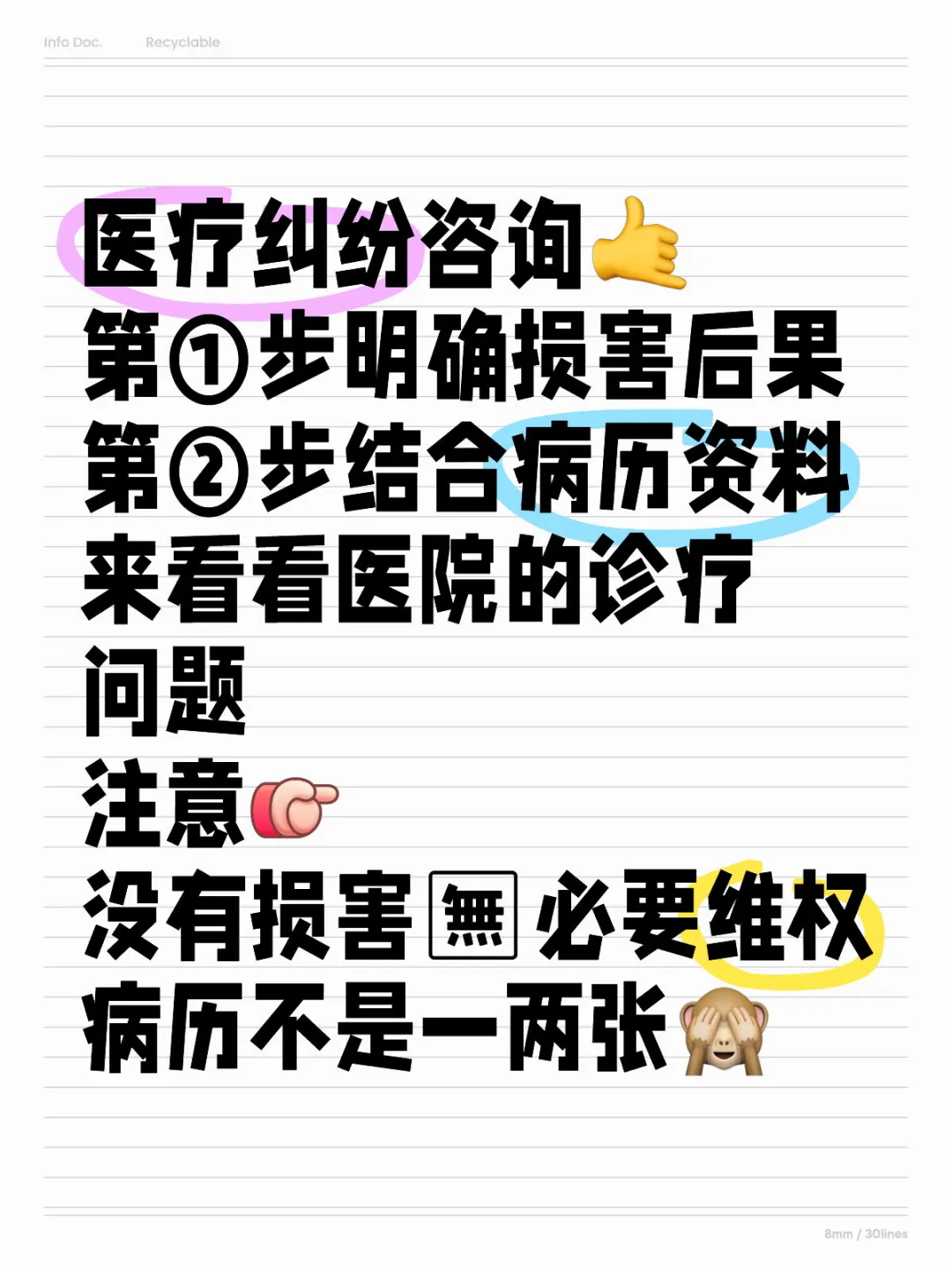 医疗纠纷咨询🤙大家先明确这2个点✔️