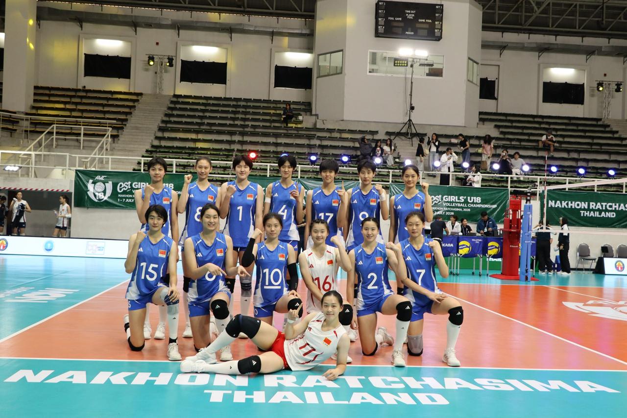 徐晓辉长个了，中国U18女排3-0吉尔吉斯

2026年U18女排亚锦赛小组第一