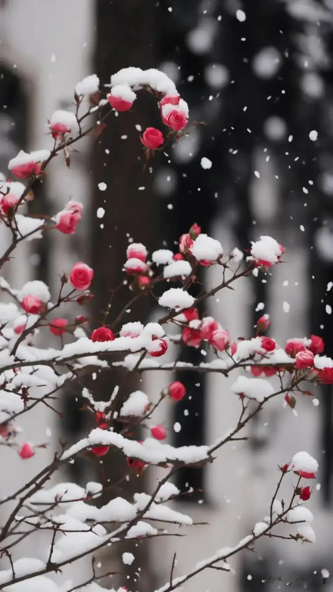 雪花纷纷，梅花点点。时光深处的诗意也蕴含在日常琐事之中。或许是一个街头巷尾的小景
