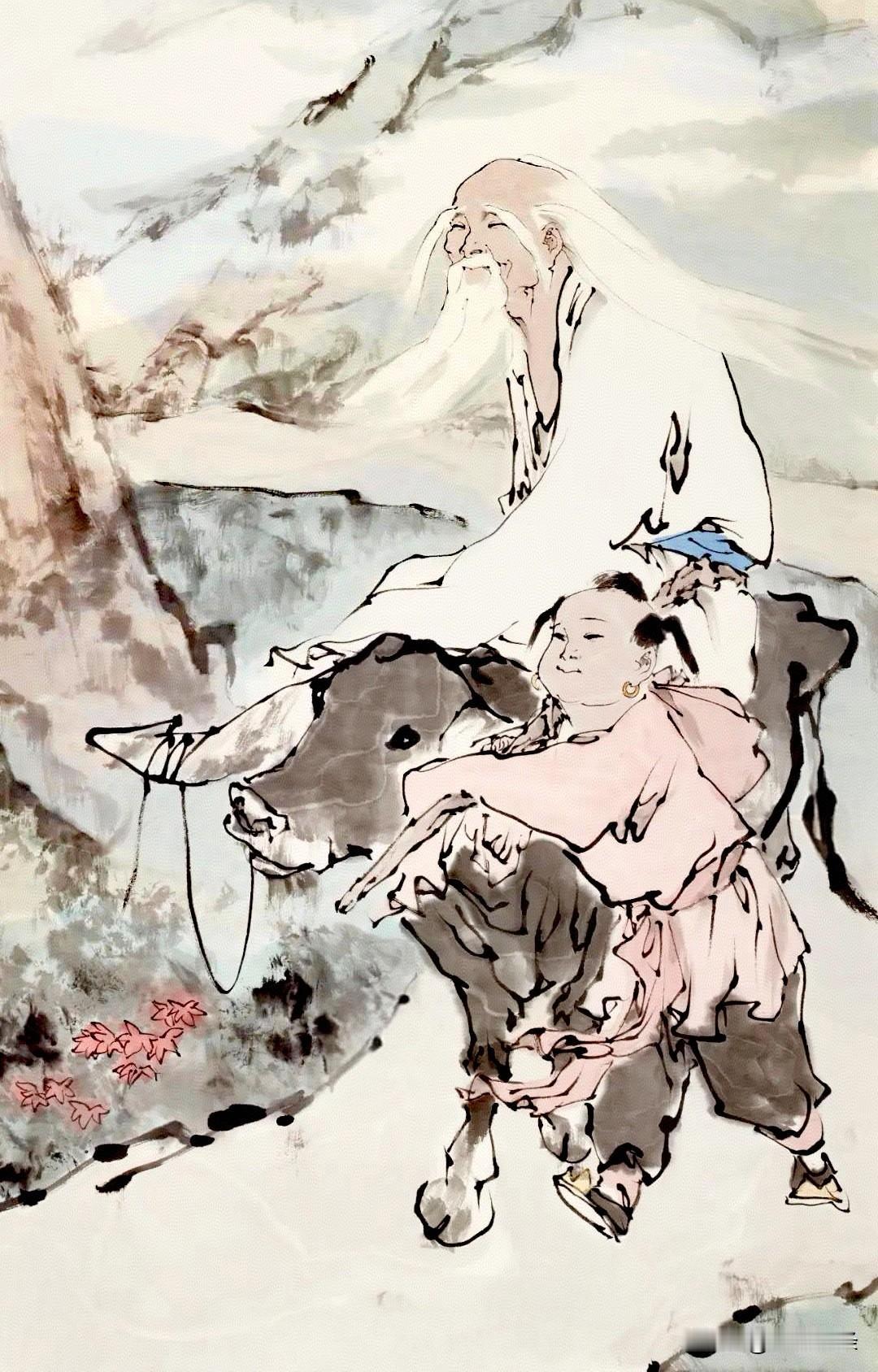 拙仿范老登《老子出关图》
博方家一笑
[大笑]
道法自然
万物归一
老子国画 溪