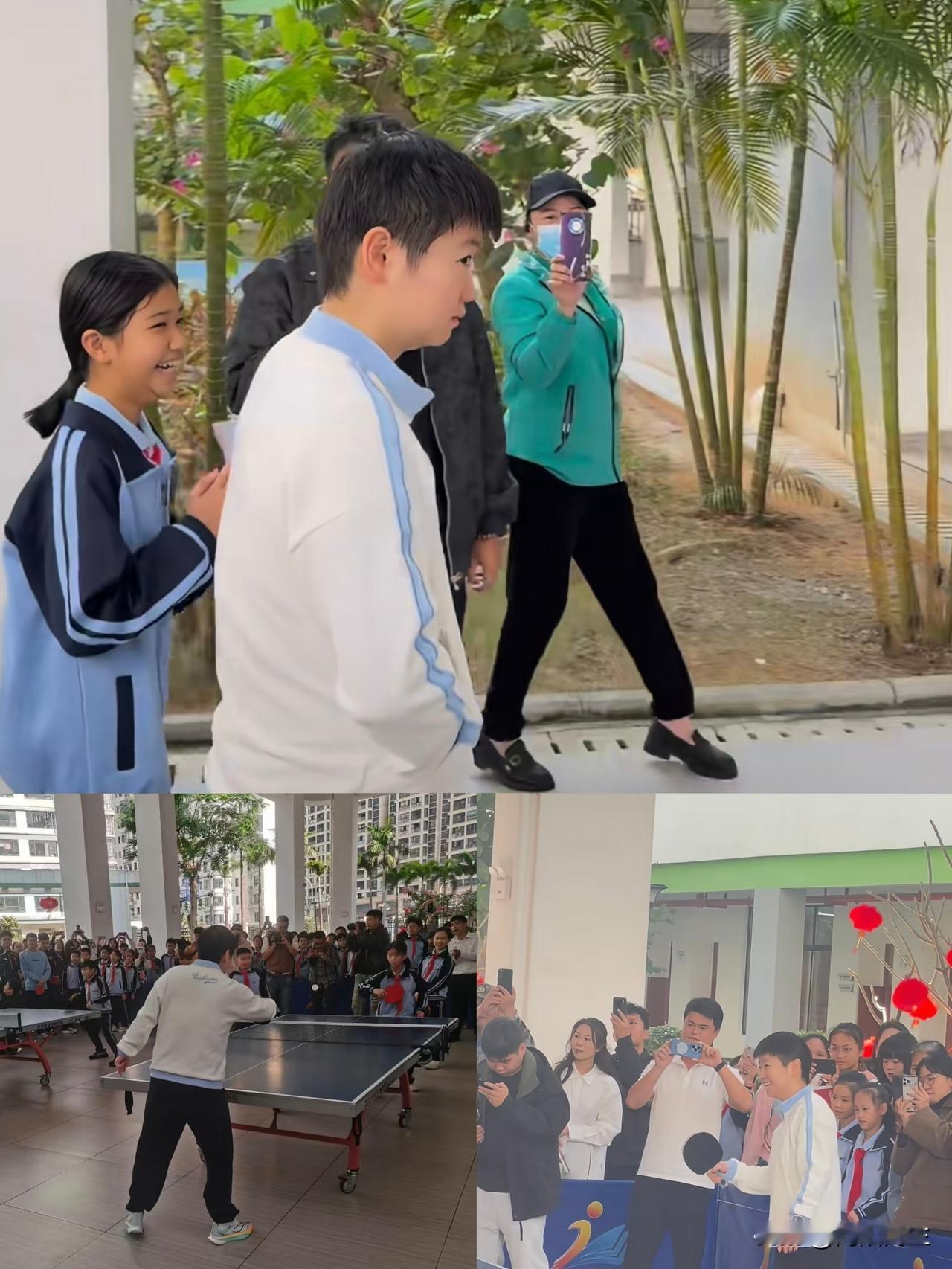 2月2号这天，
海口那个校园活动现场，
真是让人笑不活了！

莎莎这哪像个世界冠