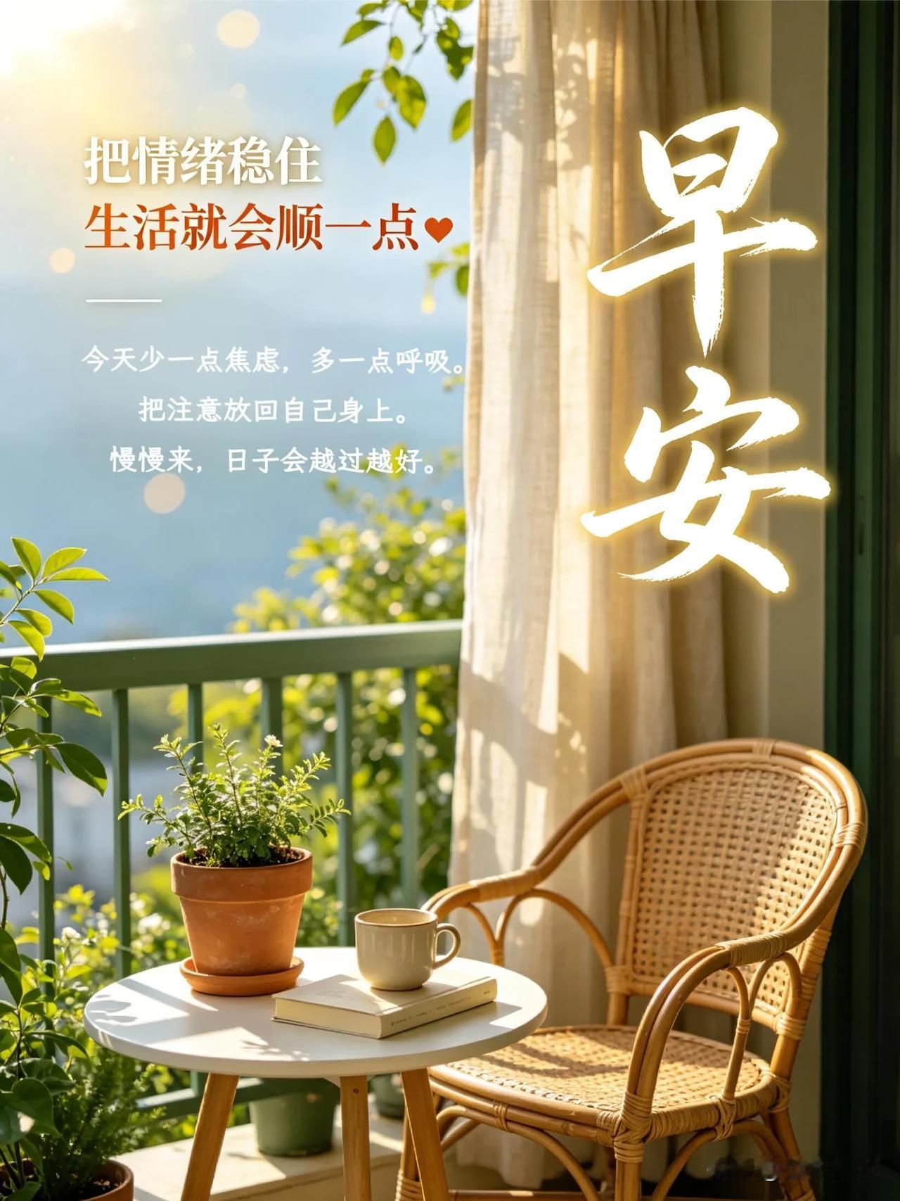 一缕朝阳，一份期许。人世间最好的福报，就是亲人平安健康。放下烦心事，守一份从容，