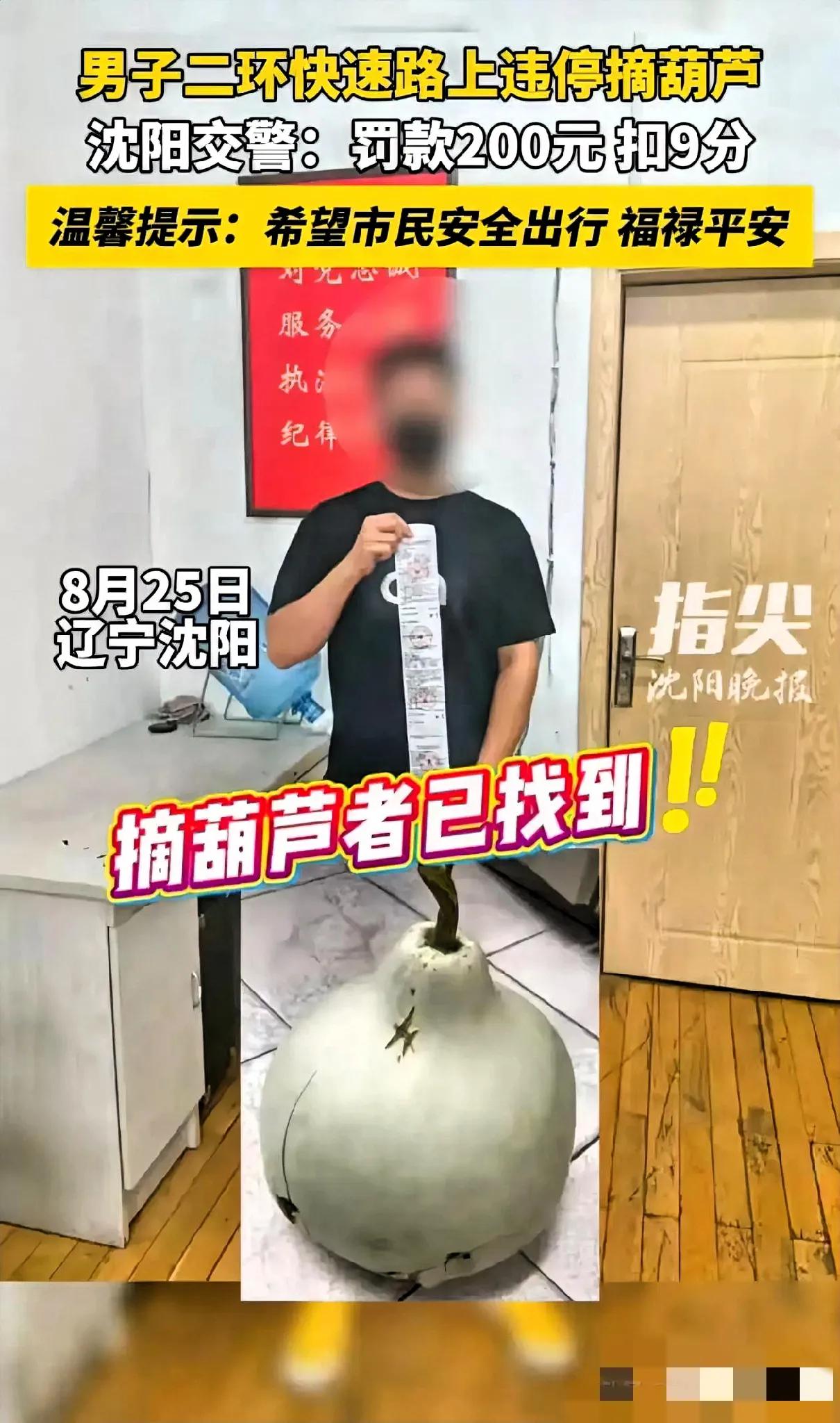 沈阳二环路上的网红大葫芦，竟栽在一对“手欠”夫妻手里！大半夜不睡觉，开车爬护栏去