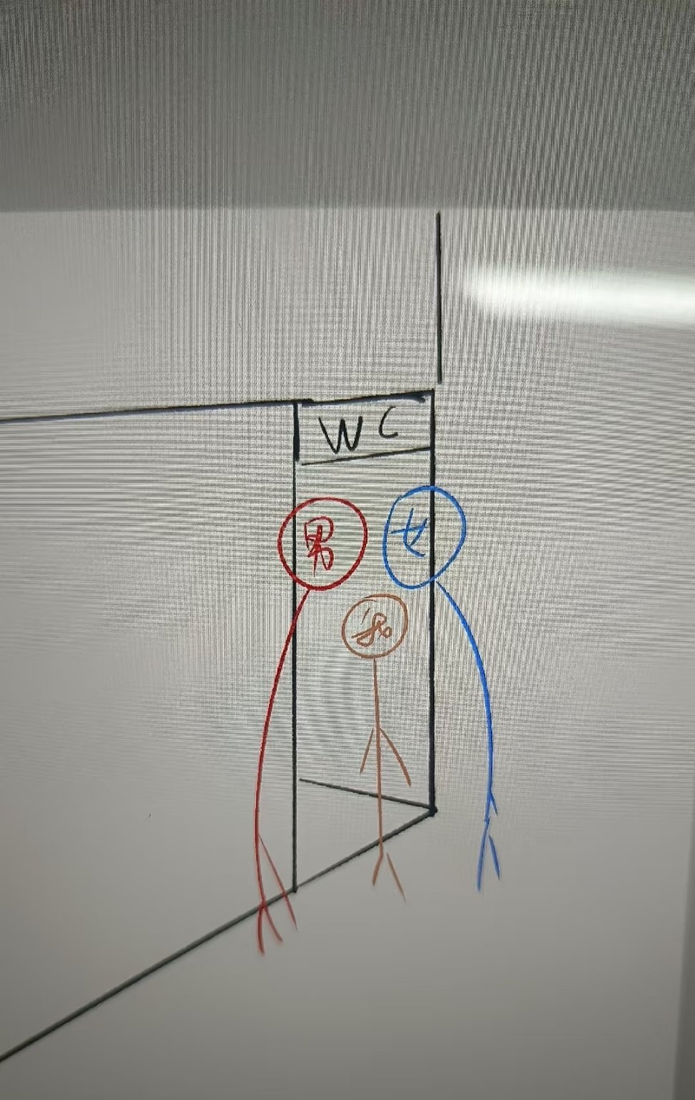 俺在某机构学习，正好下课了去个卫生间然后路遇俩人聊天（一男一女目测都180左右）