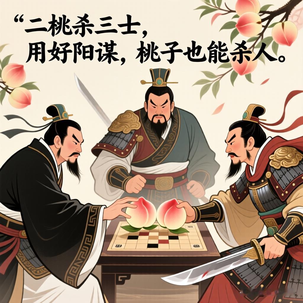 二桃杀三士，用好阳谋，桃子也能杀人

晏婴用两枚桃子设局，让三位功高震主的勇士因