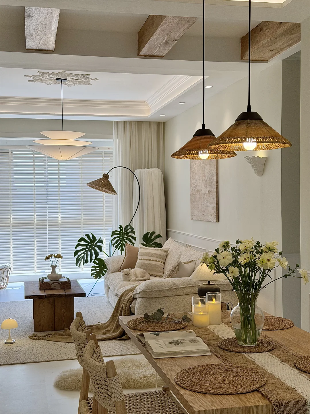 谁懂啊！真的好喜欢我的75㎡法式自然风小家🪴