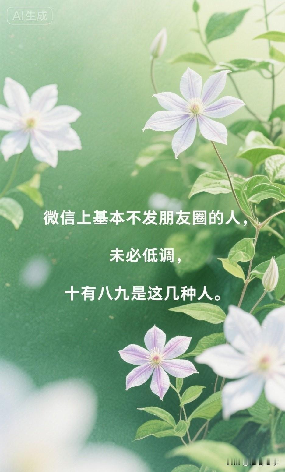 微信上基本不发朋友圈的人，未必低调，十有八九是这几种人。

你有没有发现，身边越