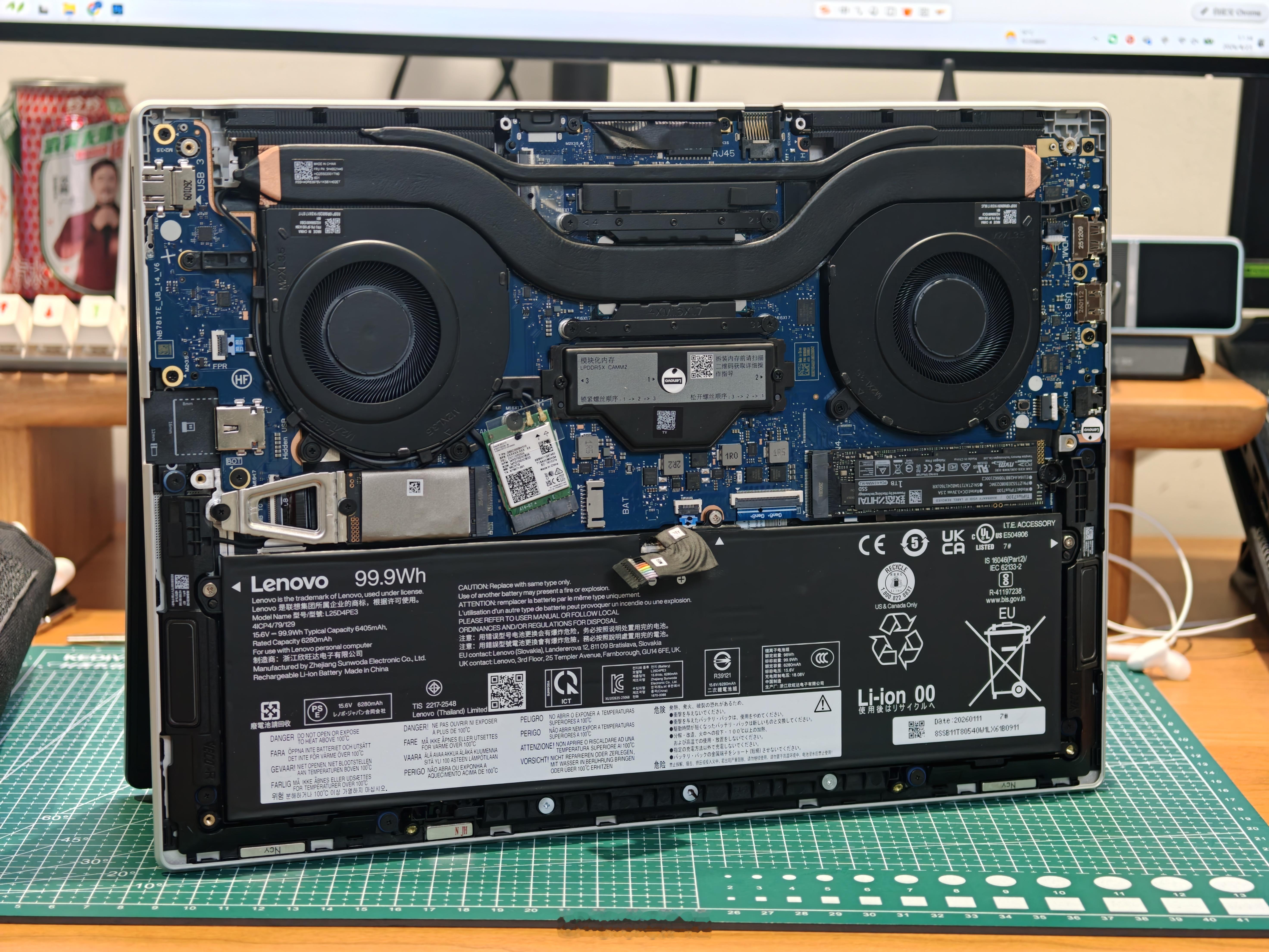 thinkbook14+内部做工确实是漂亮