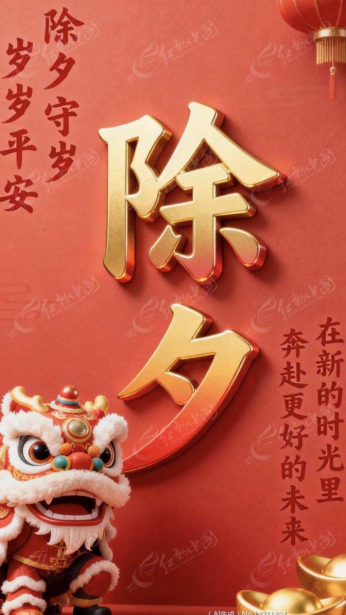 今天除夕，迎马年，祝友友们新的一年发挥龙马精神，里马到成功，新年快乐！