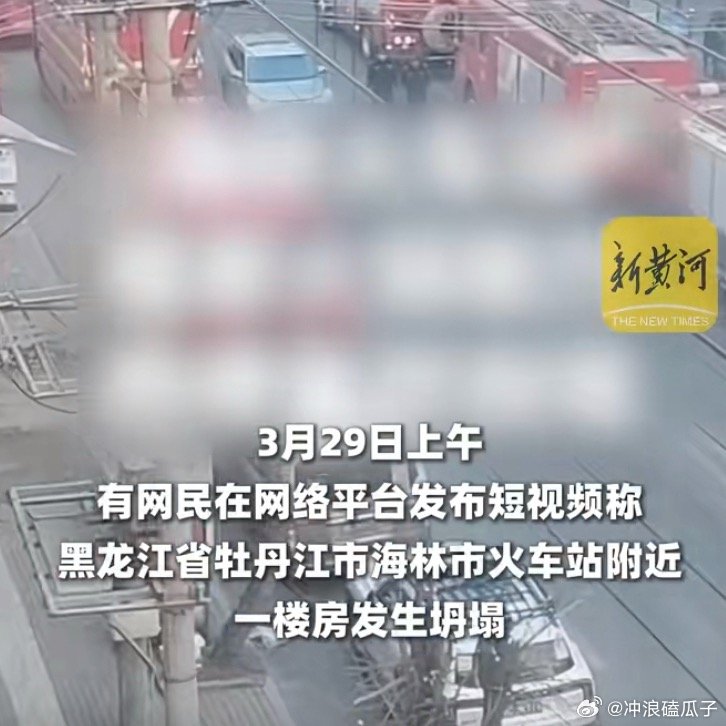 海林一建筑坍塌9人被困太老旧了，祈祷平安 