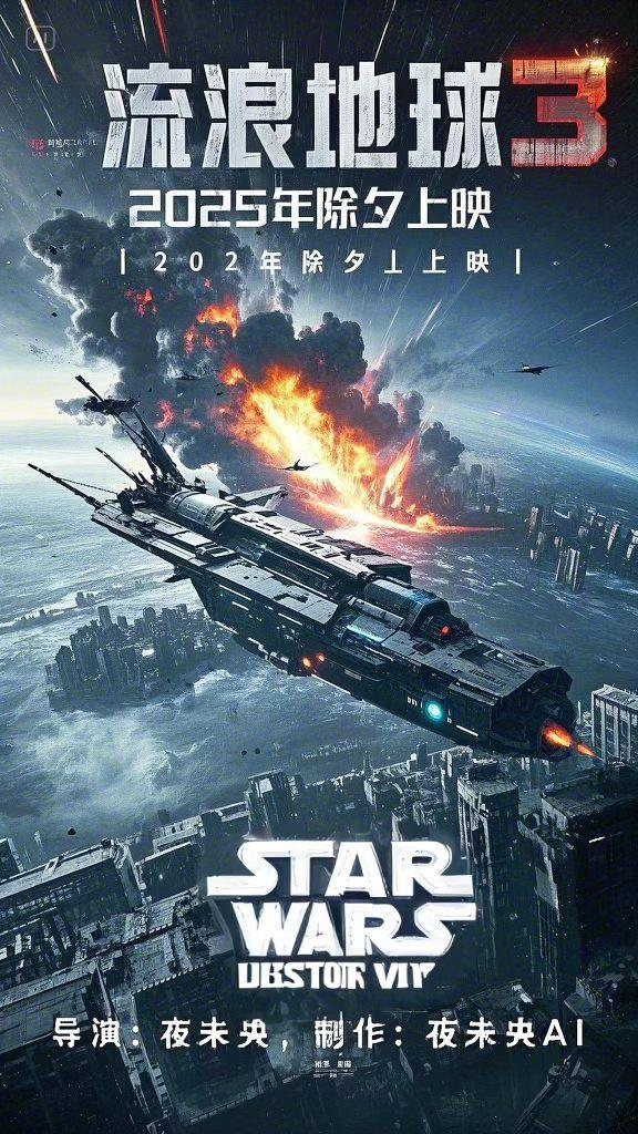 即梦AI 科幻 流浪地球 流浪地球2 流浪地球3