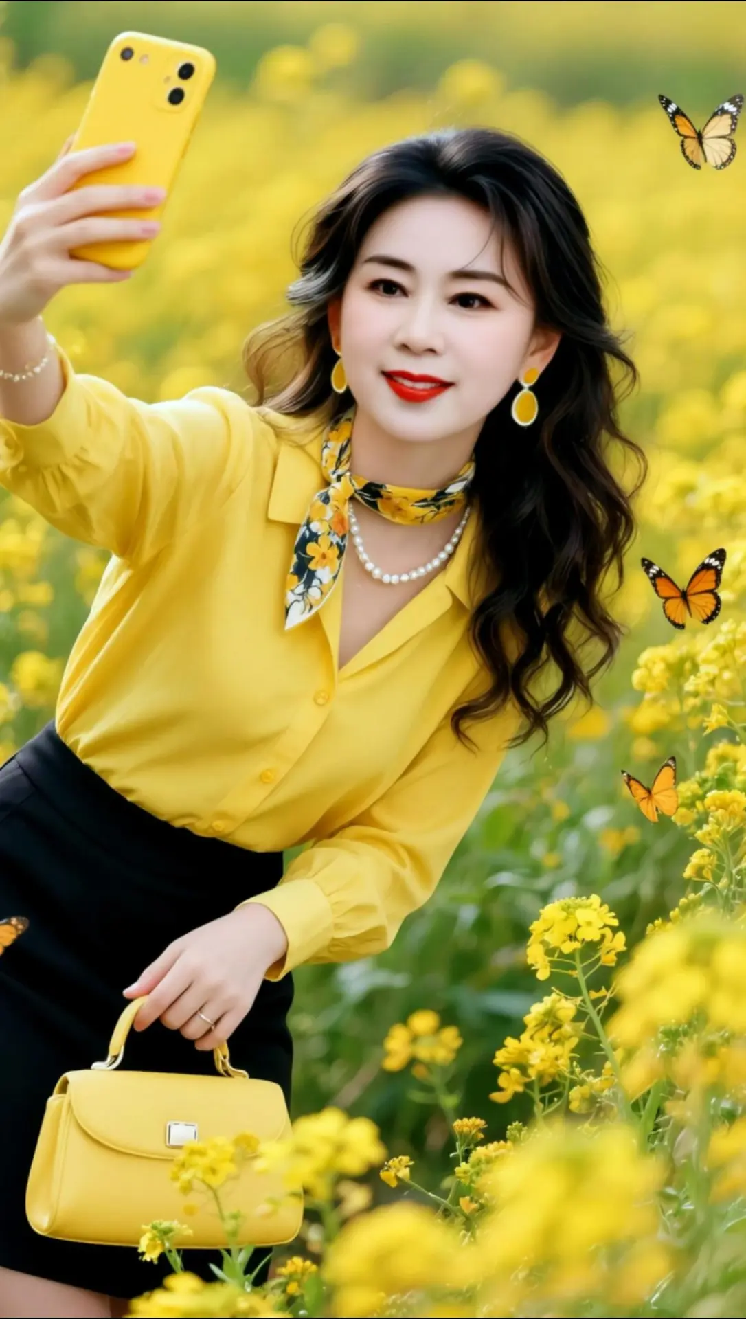 AI春日氛围感自拍 随变ai随便玩