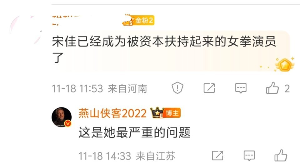 宋佳最大的问题不是获奖是否实至名归，而是近几年来她的作品呈现出女拳特点。炒作性别