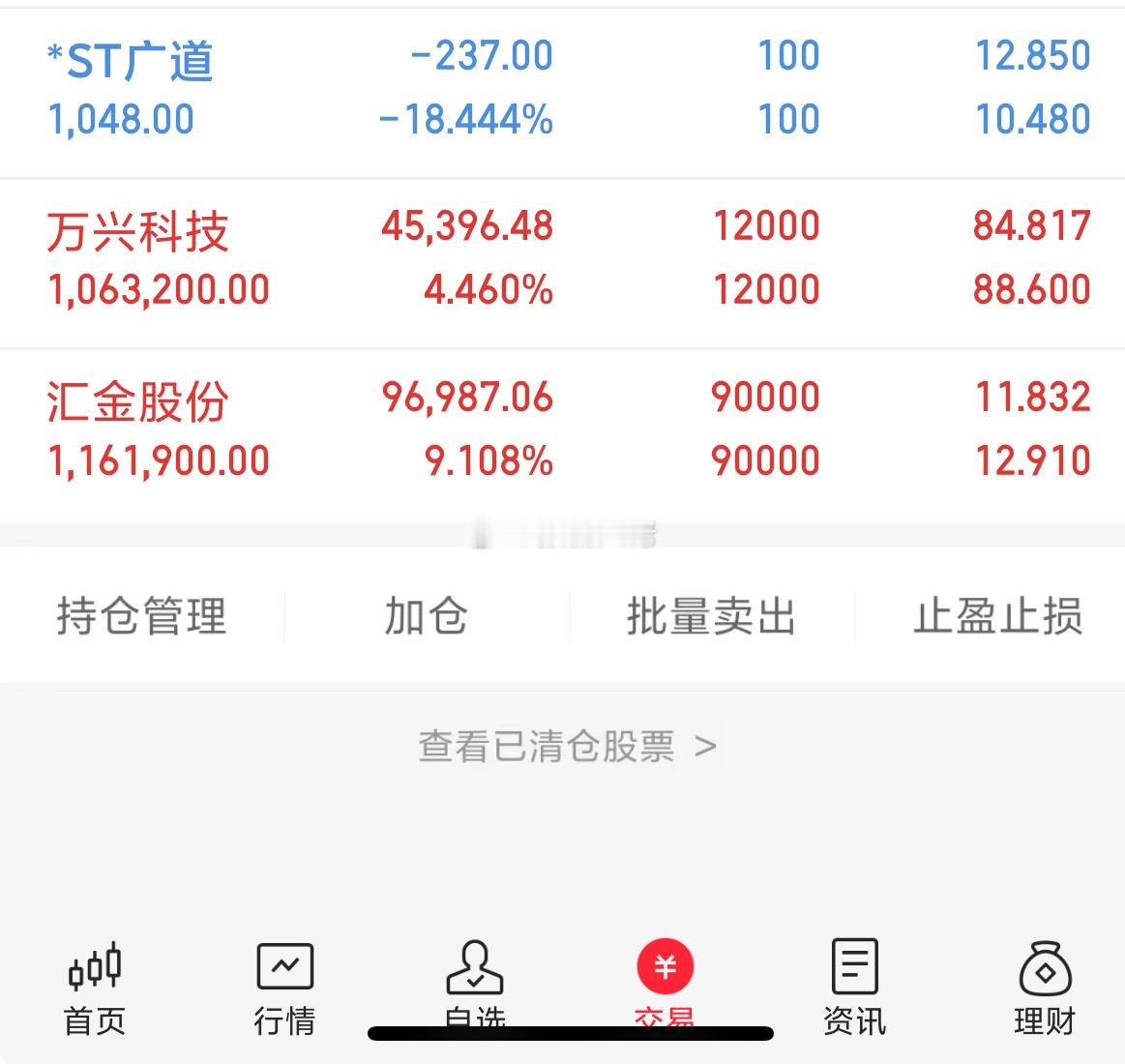 两支都是实战铁粉群提示的，还不错！都吃肉！恭喜跟上的朋友！ ​​​