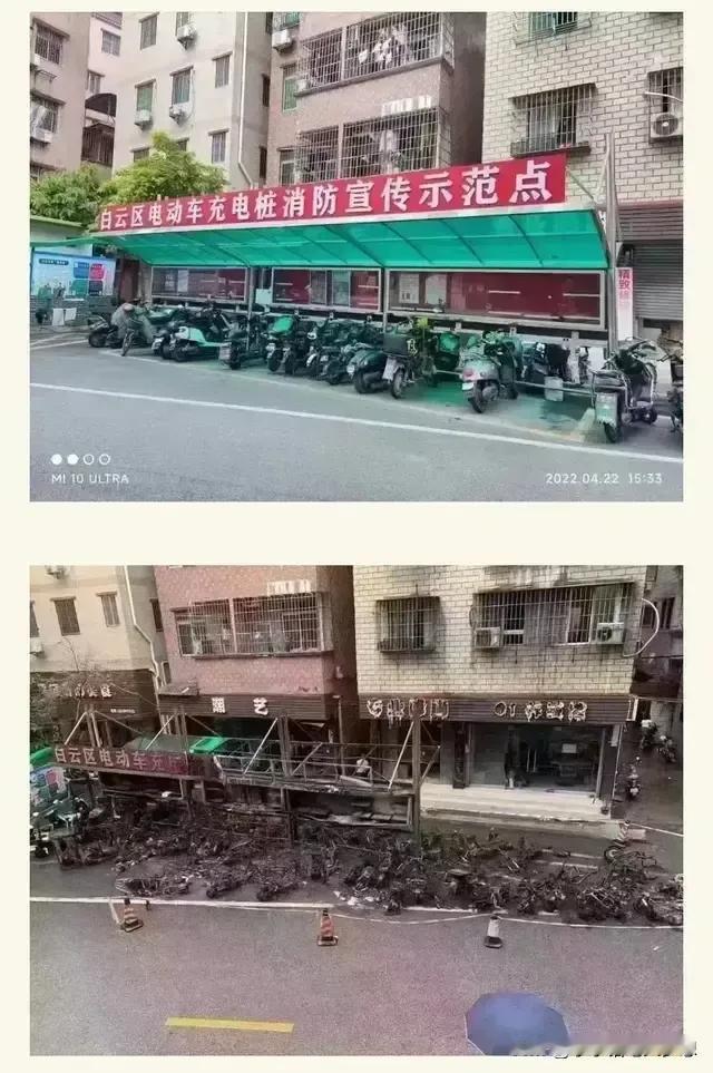 这真是我见过最成功的典范！这是广东省广州市白云区充电桩宣传示范点，这里面有一辆车