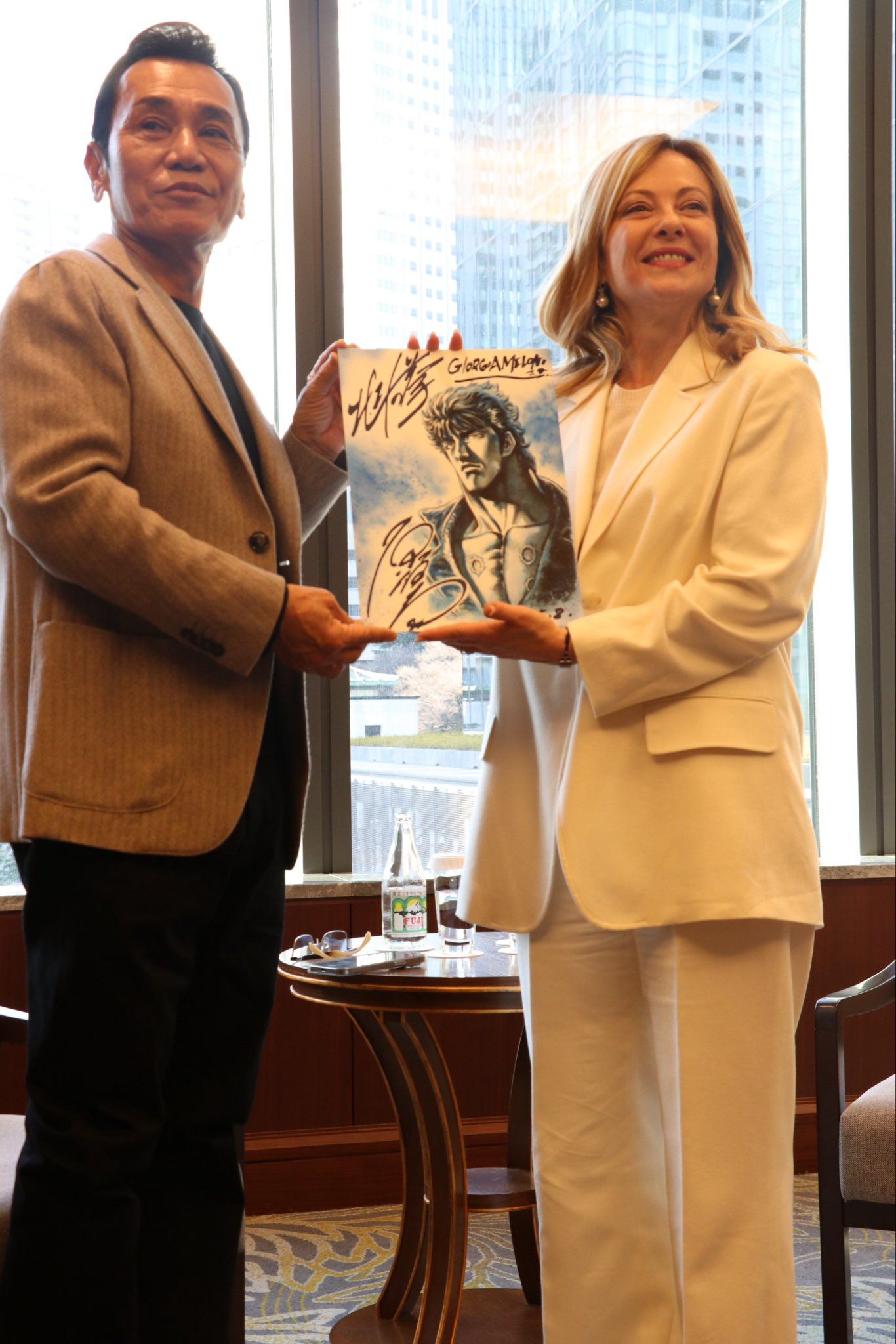 《北斗神拳》作者原哲夫送给梅罗尼的生日礼物