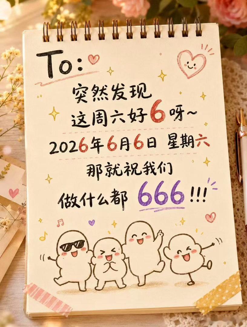 2026年6月6日星期六 