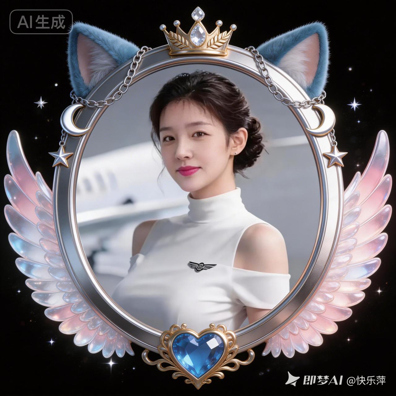 梦幻猫耳少女，AI生成，甜美可爱！🌟✨