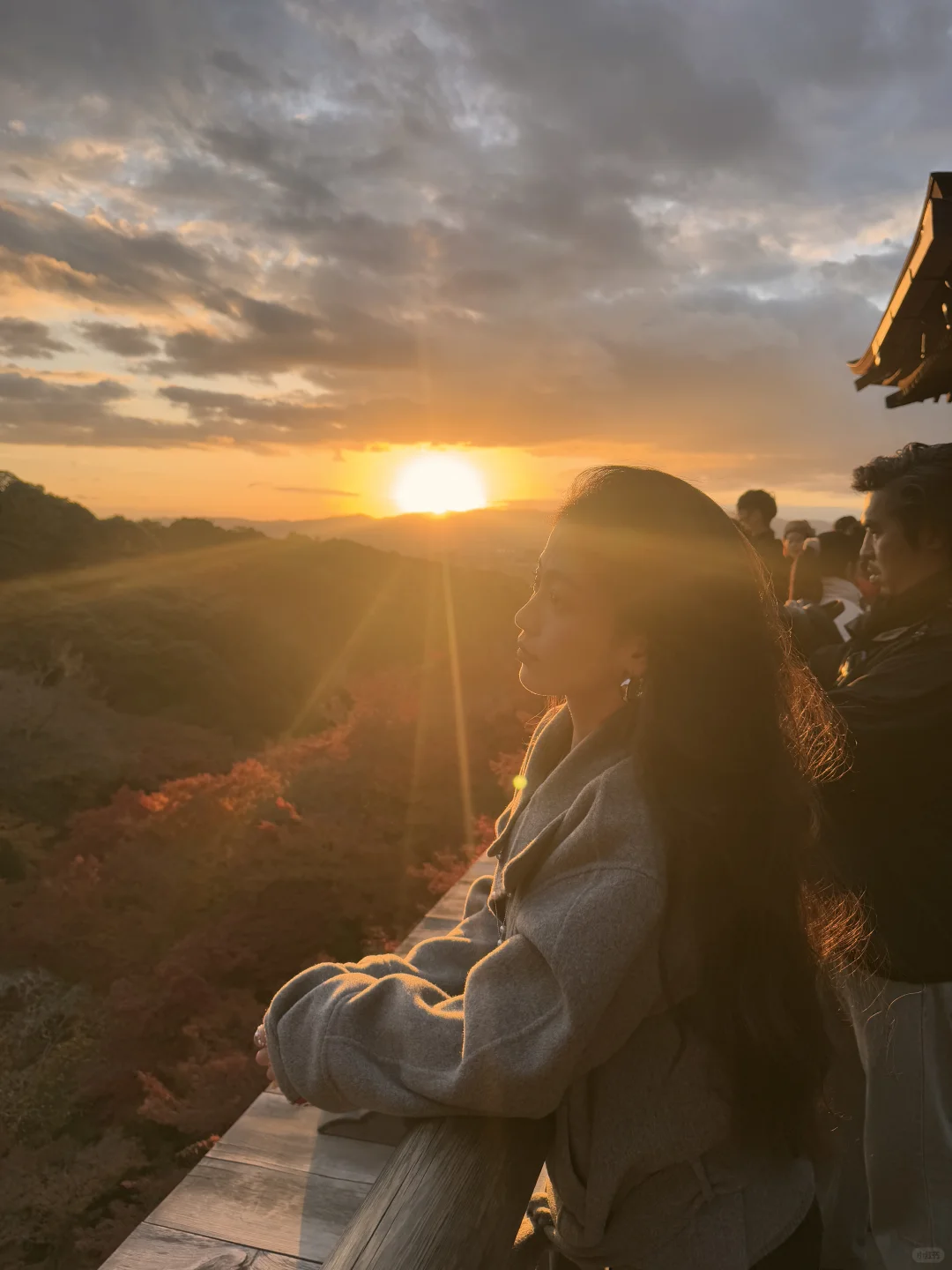 看到了清水寺的日落