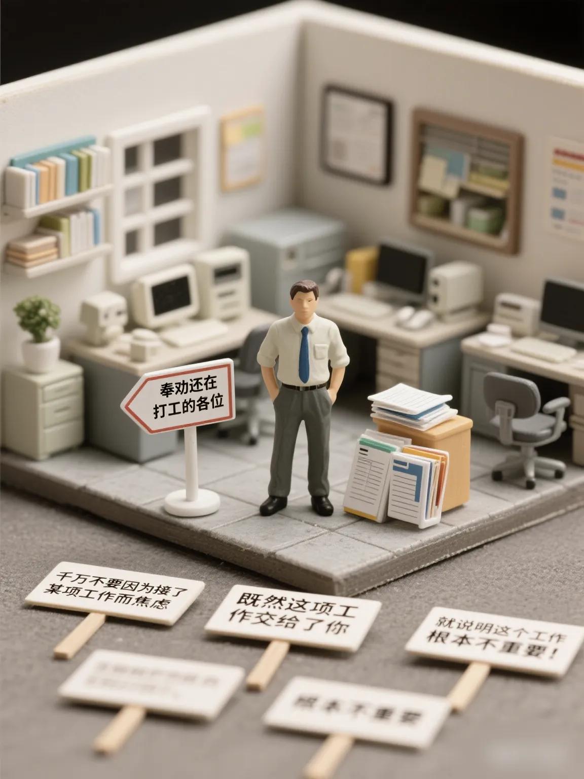 奉劝还在打工的各位
千万不要因为接了某项工作而焦虑
既然这项工作交给了你
就说明