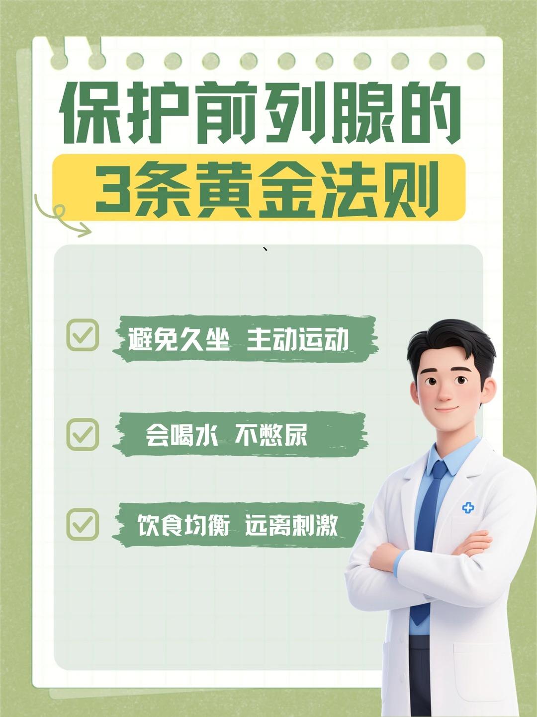 保护前列腺的3条黄金法则