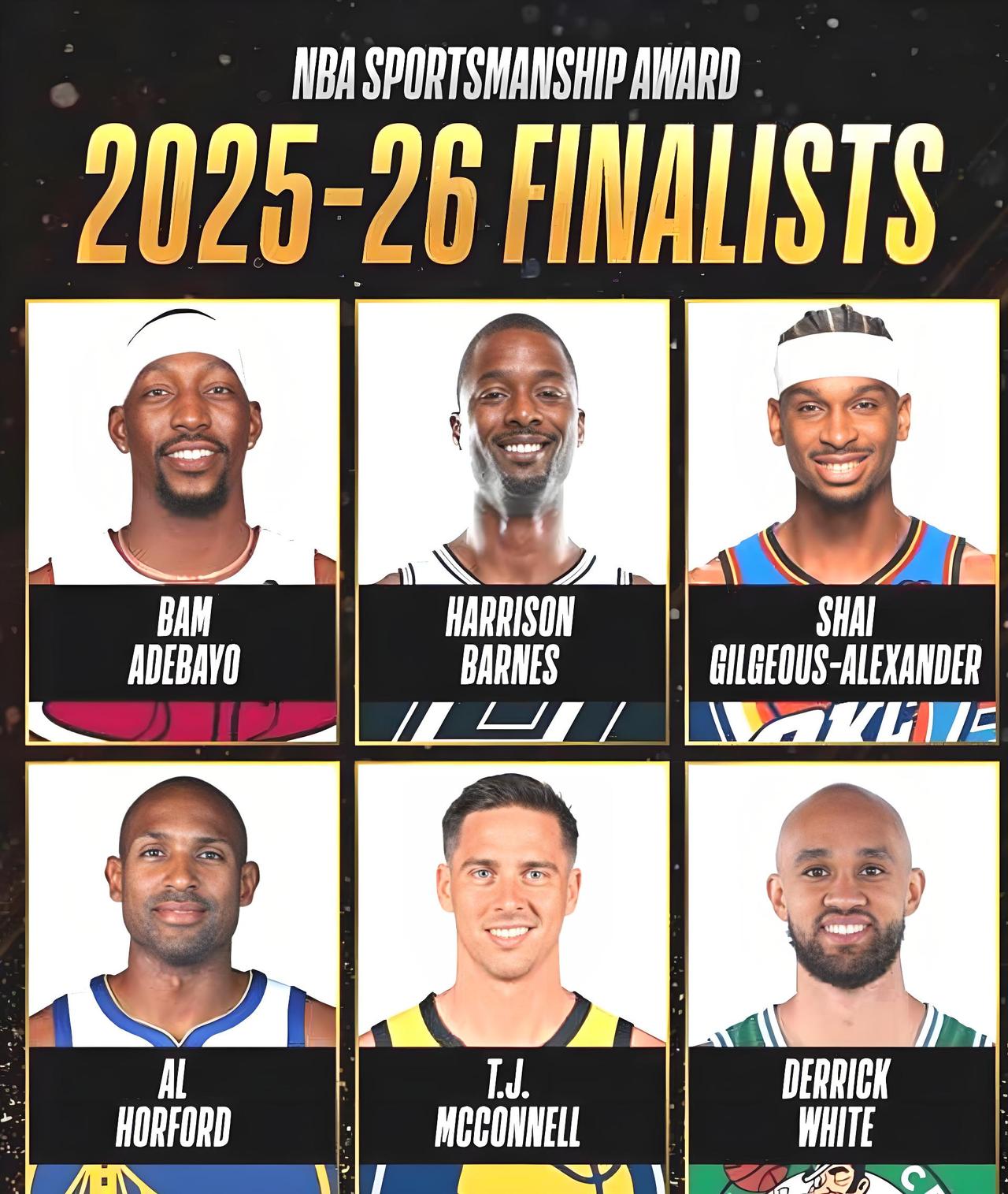 不明白了，阿德巴约入围体育道德风尚奖项候选名单，联盟到底要表达什么意思？

今天