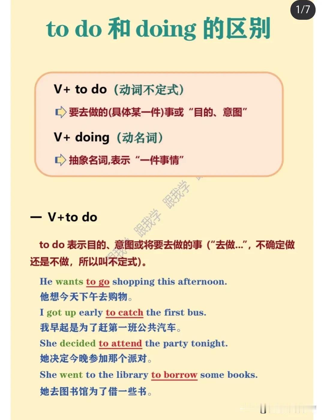 怎样区分“to do 