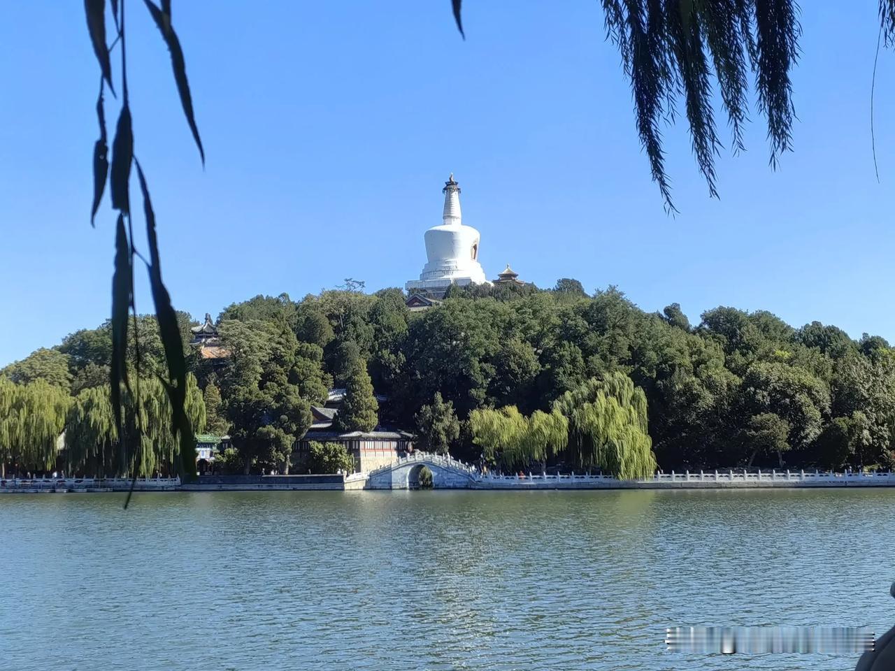 今天好天气，又去游览了北海公园。