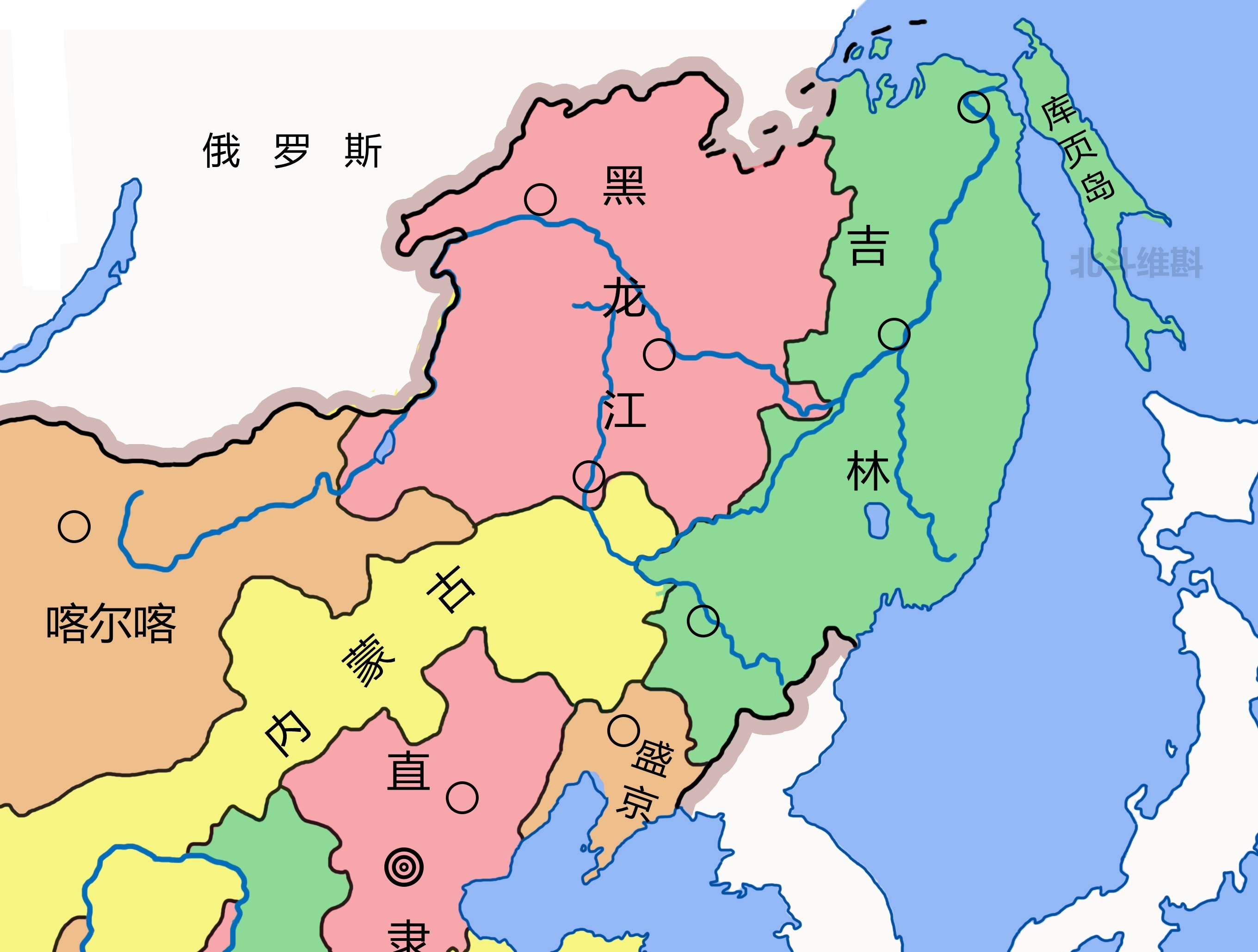 #雍州笔记# 沙俄侵占中国领土图。 ​​​