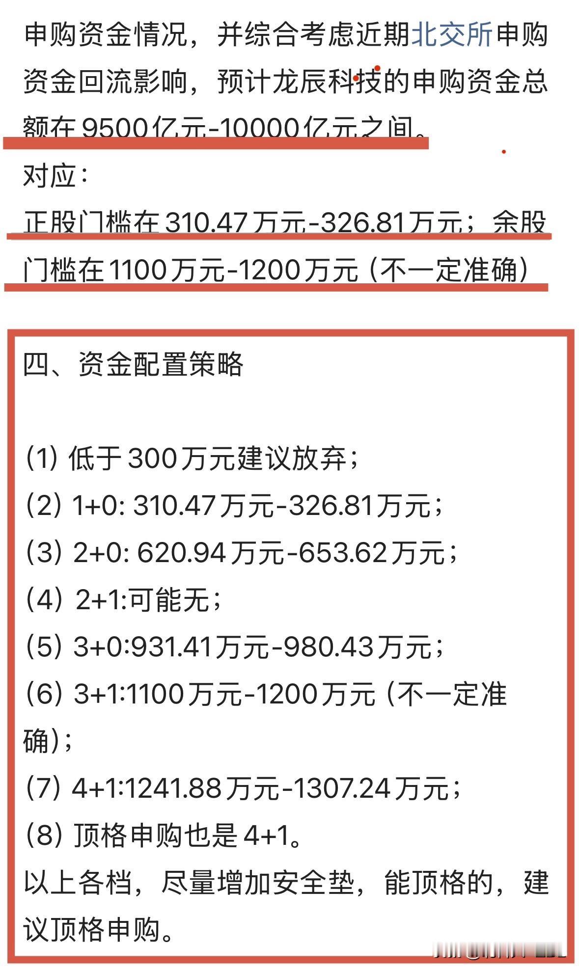 龙辰科技开奖了，申购资金再破万亿

上次申购朗信电气，摔了一大跤，好痛[捂脸]。