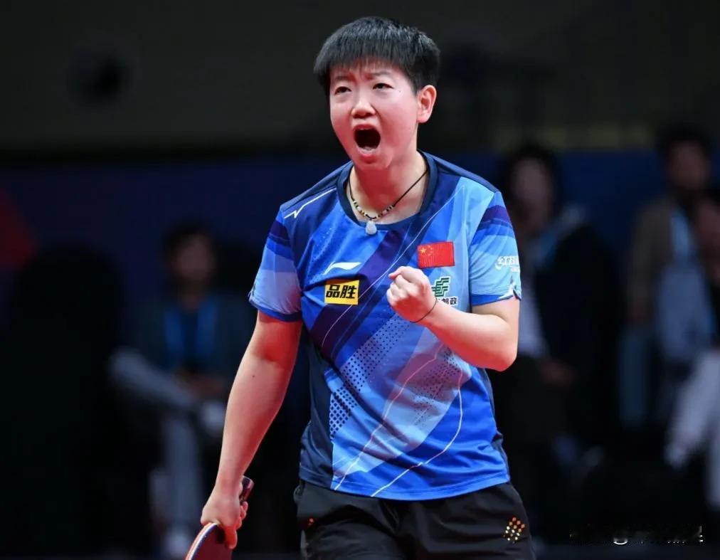 孙颖莎今晚经过7局激战，以4：3逆转战胜王曼昱，夺得澳门世界杯冠军。有4个感慨：