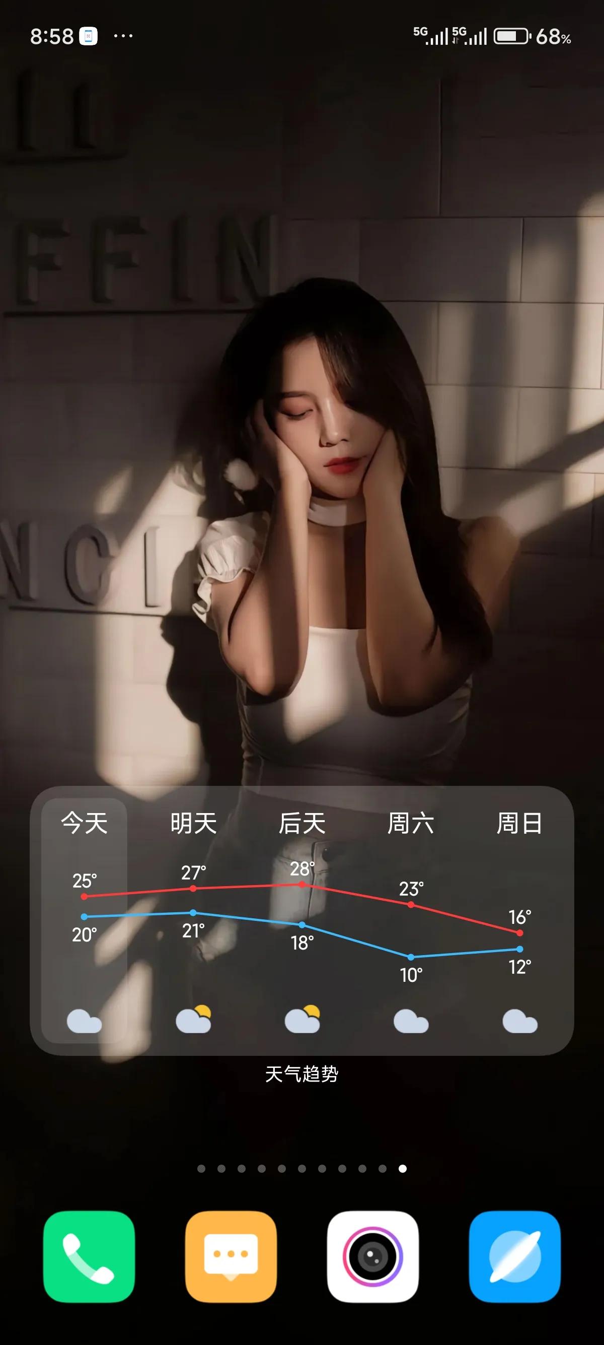 深圳要变天了，看天气趋势图，周六即将降温到10℃，外套准备好了吗？

•欢迎使用