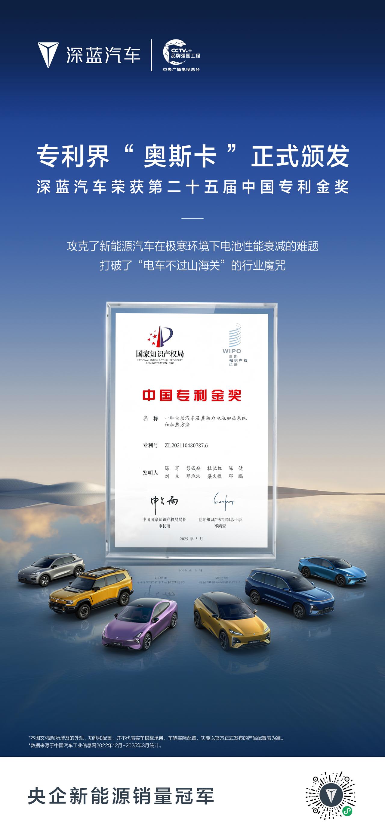 专利金奖，权威认可
无惧极寒，告别焦虑
专利界“奥斯卡”正式颁发
电车终过山海关