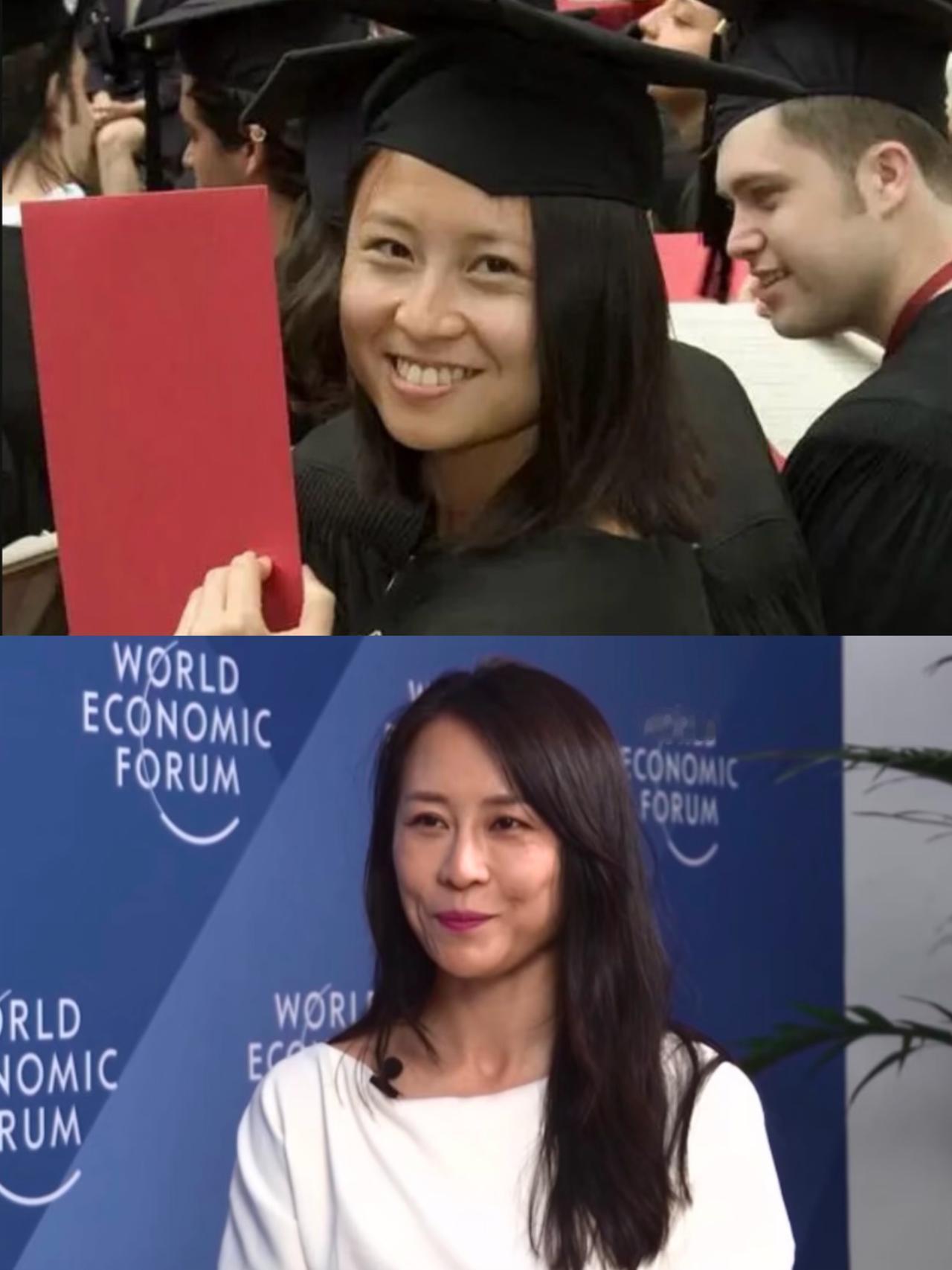 金刻羽这变化也太大了吧，

从学生时代到如今的功成名就，

她除了在学术上的成就