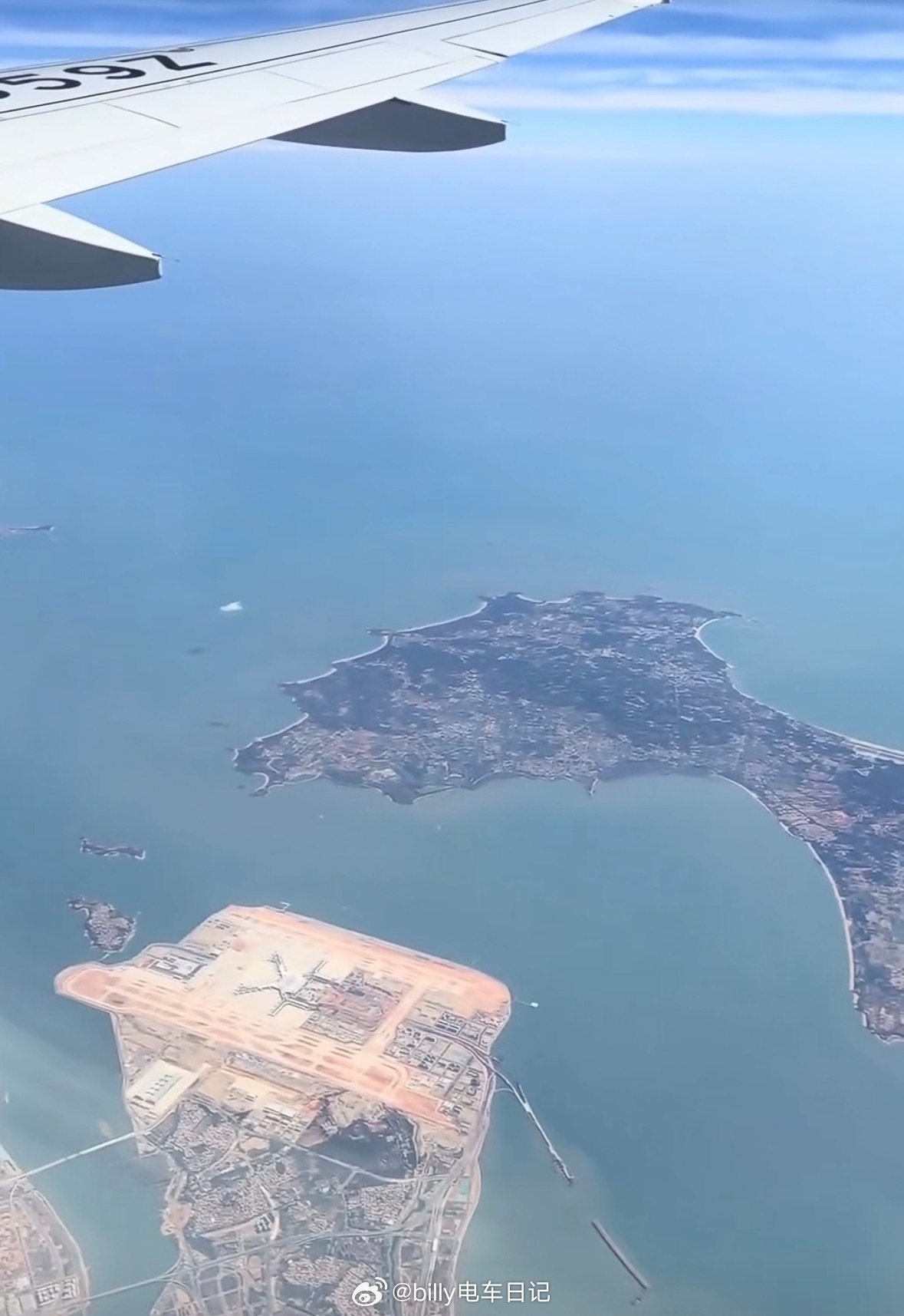 给你们看看厦门翔安新机场离金门岛有多近