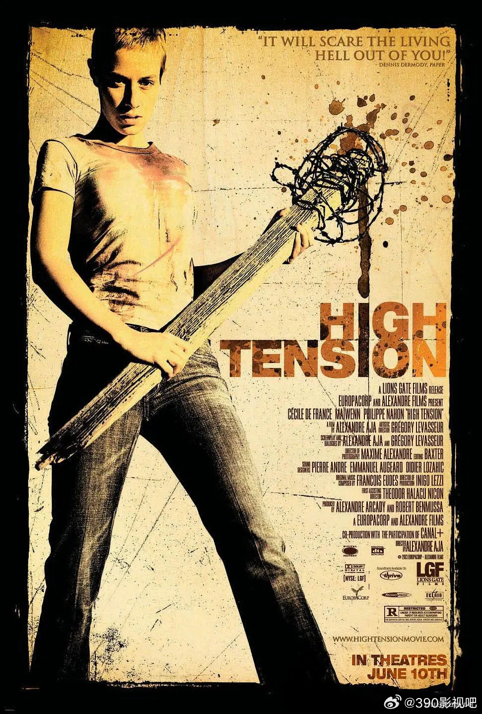 BD1080P蓝光版！高压电 Haute tension (2003)简介：青春
