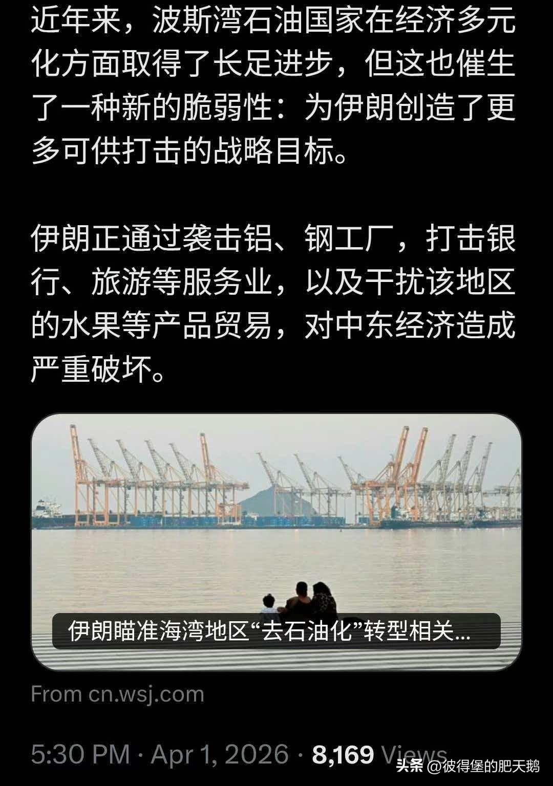 近年来，波斯湾石油国家在经济多元化方面取得了长足进步，但这也催生了一种新的脆弱性