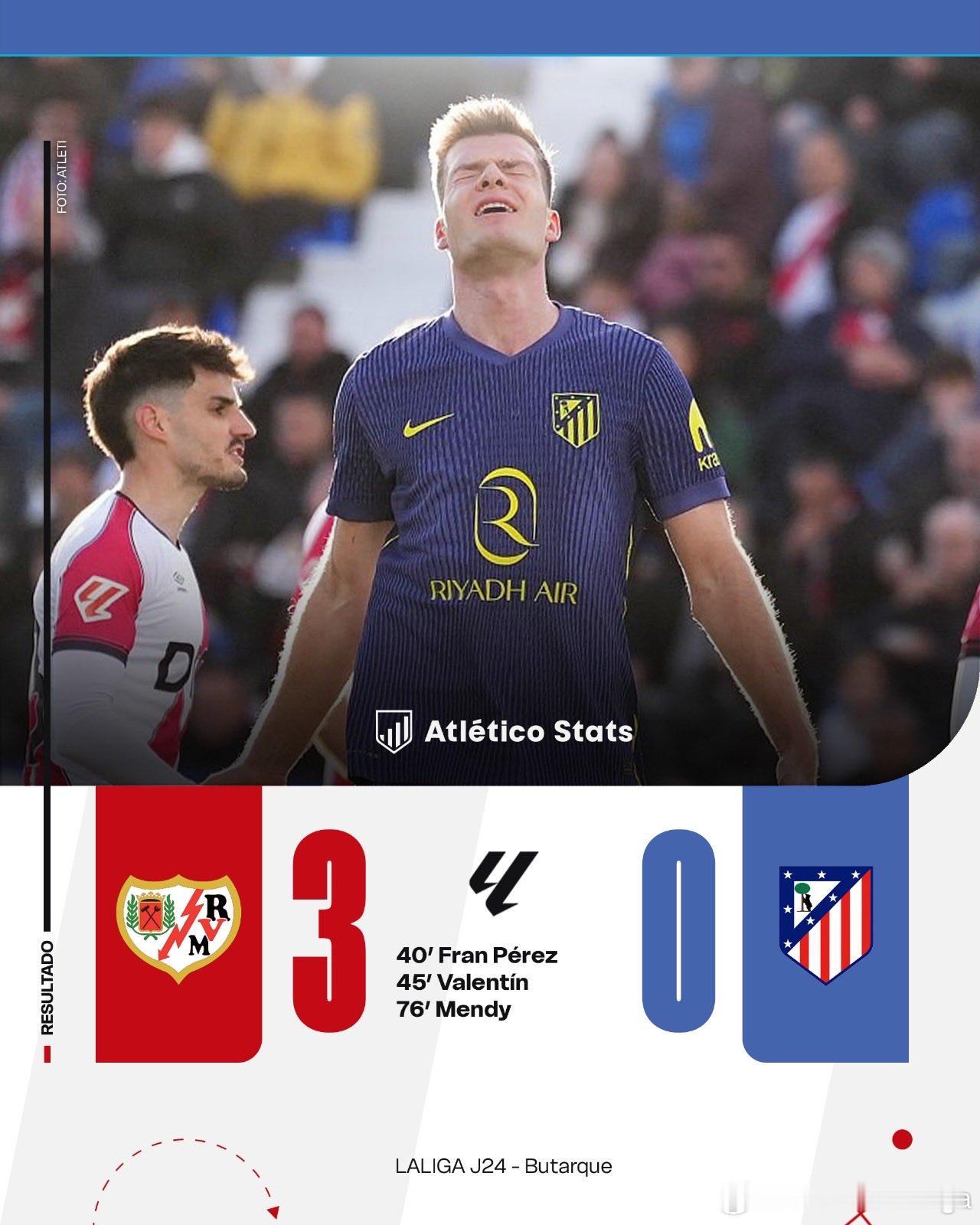 【数说】13年后，闪电再斩马竞2025-26赛季，西甲24轮，巴列卡诺3-0马德