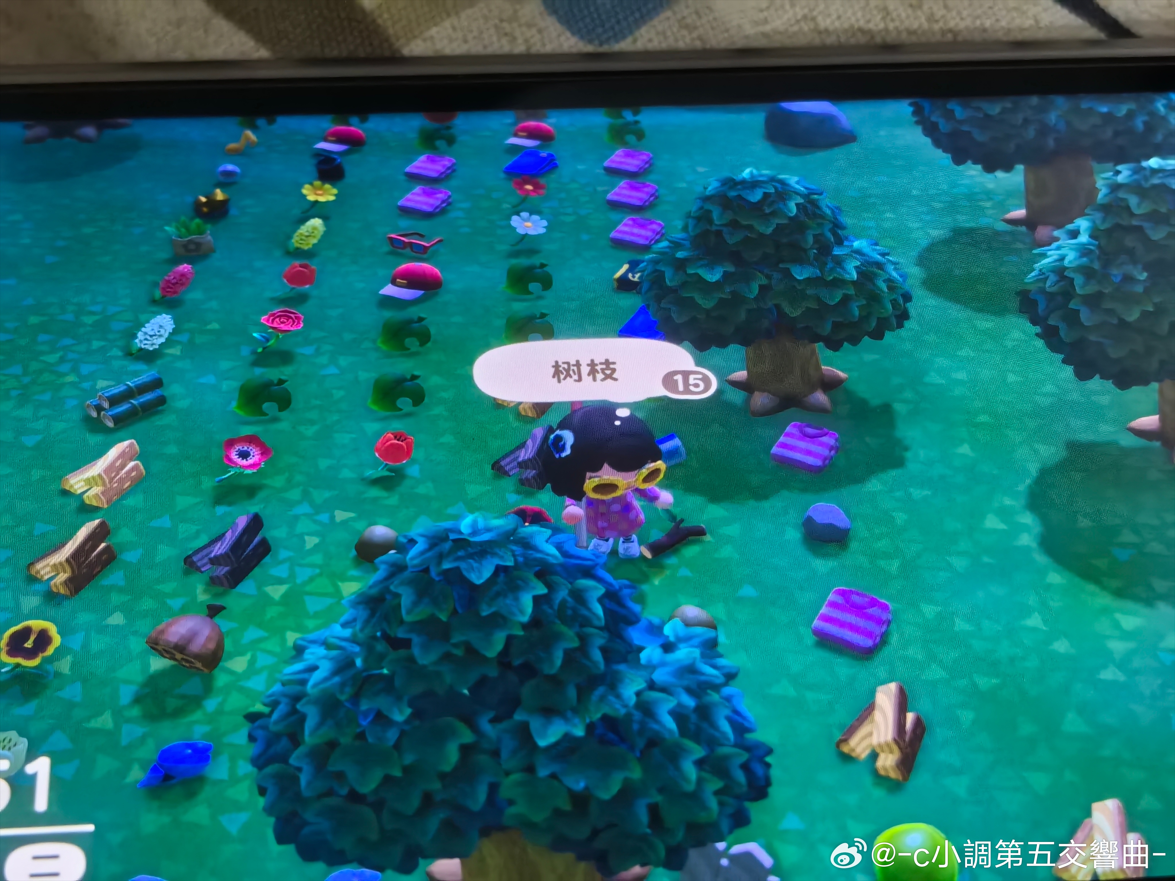 我去我才知道房间里可以直接收纳并且和工作台是共享的，我在岛上堆的东西长长一条儿都